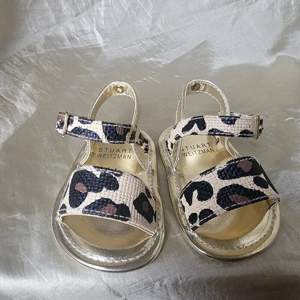 Stuart Weitzman Baby Nudist Caramel girl shoes size 1